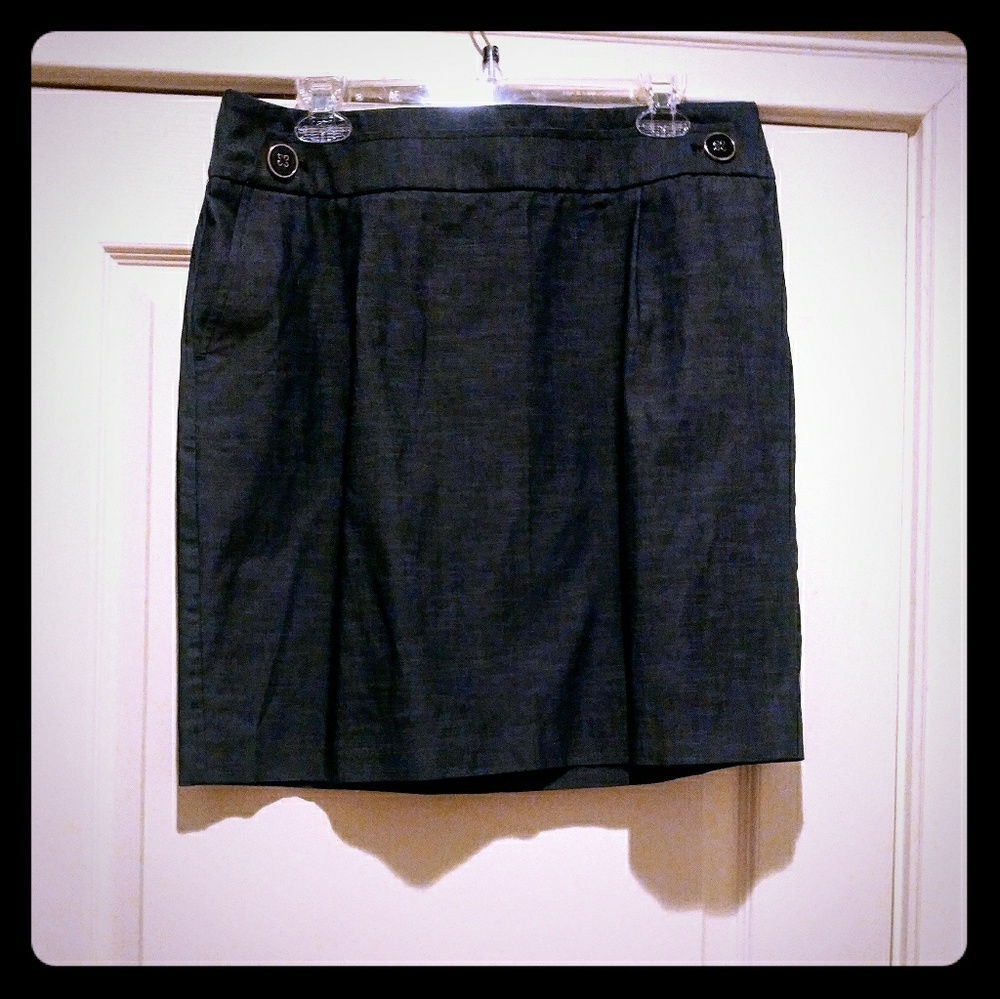 Gorgeous Loft Dark Blue Pencil Midi Skirt! 14